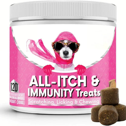 Pawzen 5-in-1 Dog Chews – Itch Relief, Immune Support, Skin & Coat, Allergy Care & Vitality, 120 Chews