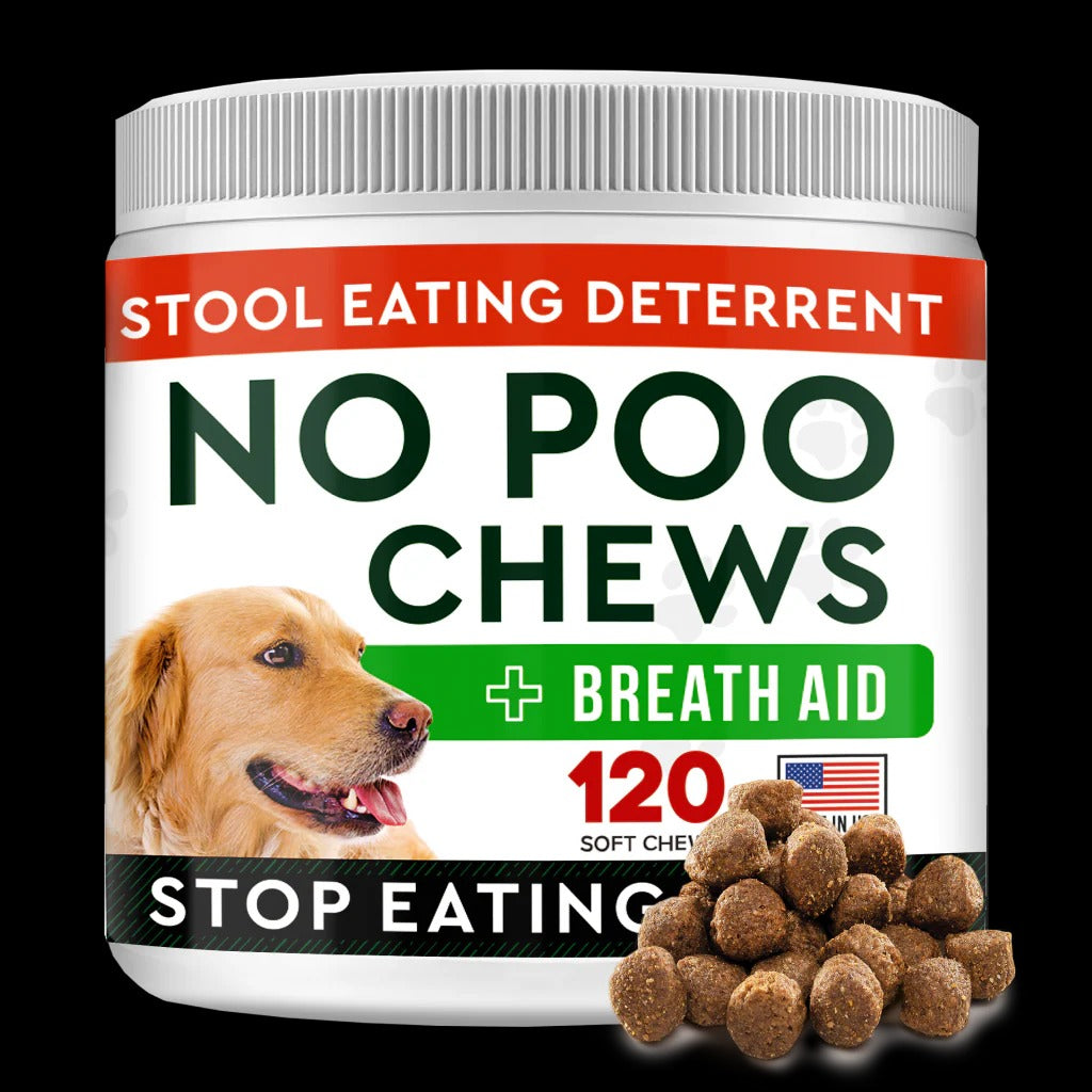 Stop Your Dog Eating Poop — No Poo Chews | Natural Enzyme Formula | Results in 2–4 Weeks