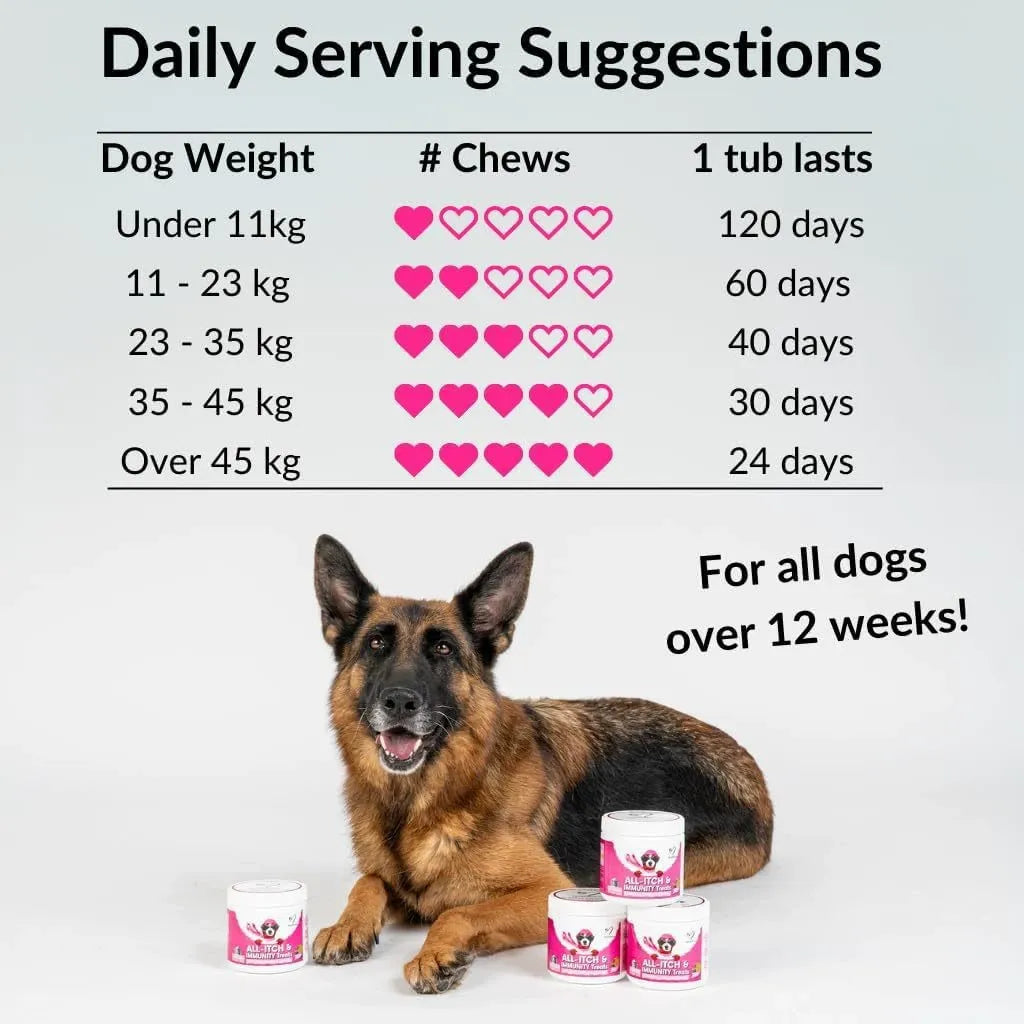 Pawzen 5-in-1 Dog Chews – Itch Relief, Immune Support, Skin & Coat, Allergy Care & Vitality, 120 Chews