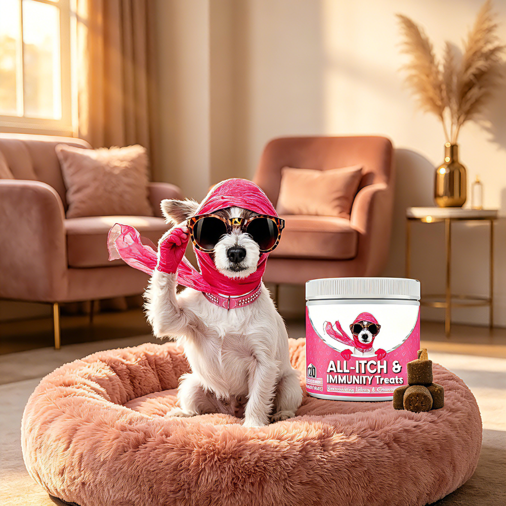 5-in-1 Dog Chews – Itch Relief, Immune Support, Skin & Coat, Allergy Care & Vitality, 120 Chews